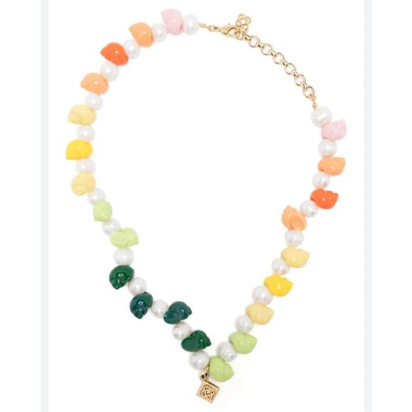 CasaBlanca Shell & Pearl Necklace*Multi color design*Inspired by Nigeria*NEW - Picture 1 of 3